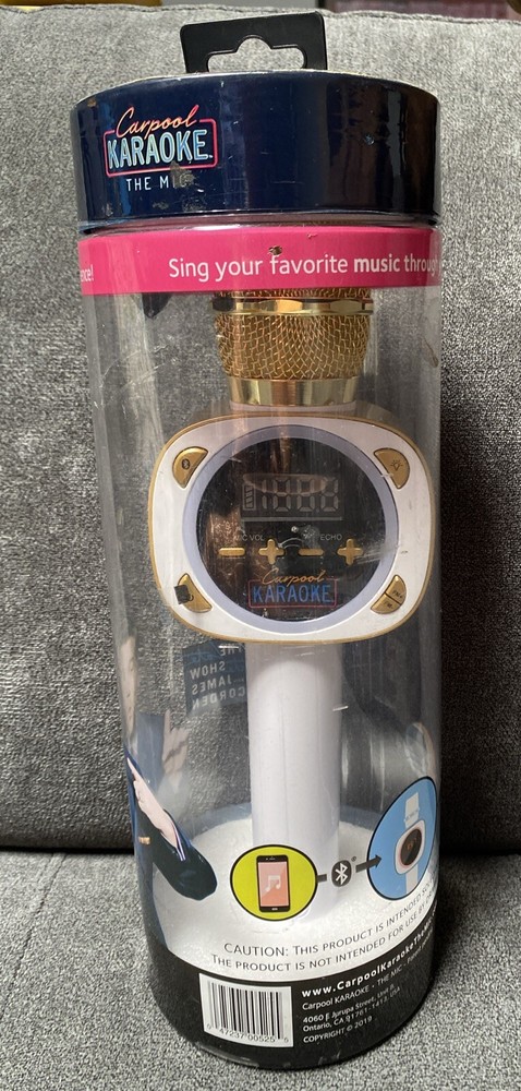 Singing Machine CPK545 Carpool Microphone - White