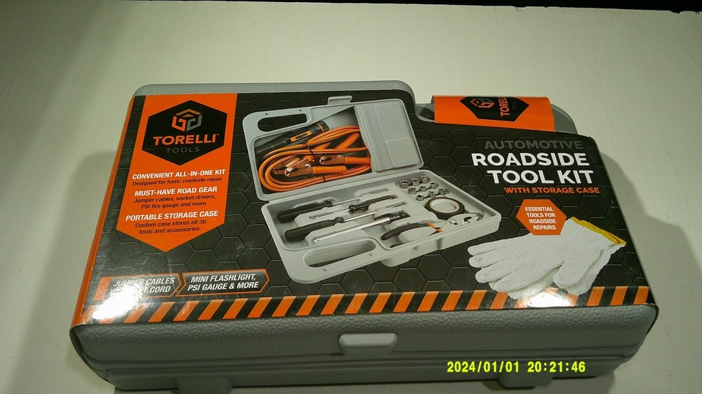 Torelli Tools 30pc. Automotive Roadside Tool Kit