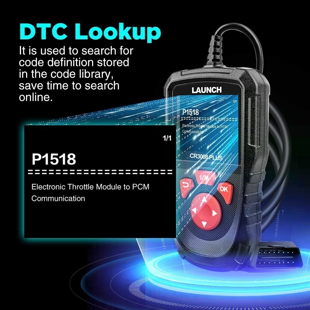 LAUNCH CR3008+ FULL OBD2 Scanner Reader Car Diagnostic Tool Check Engine Fault