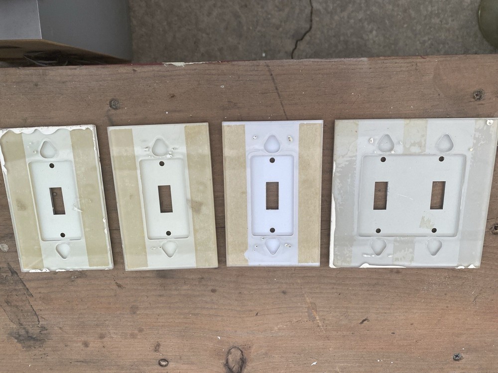 Vintage Mirrored Switch covers.