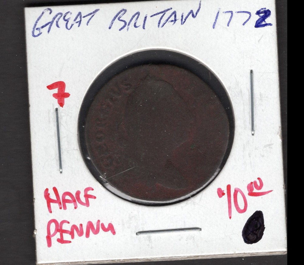 1772 Great Britain-Half Penny