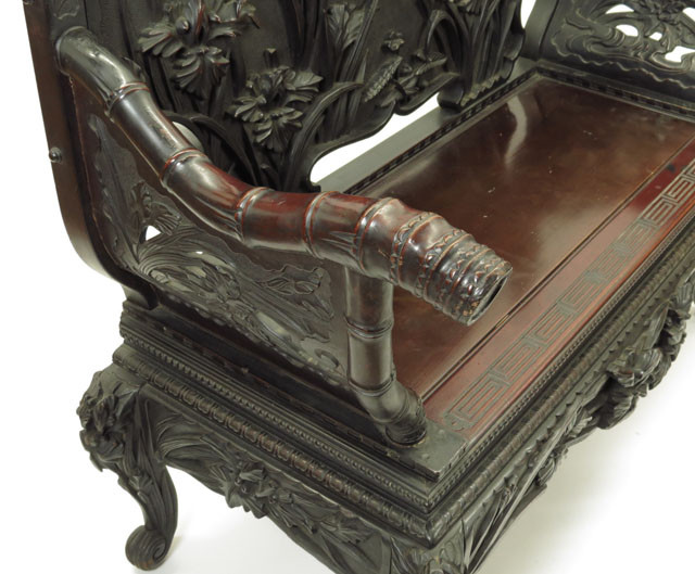 Japanese Export Hardwood Bench