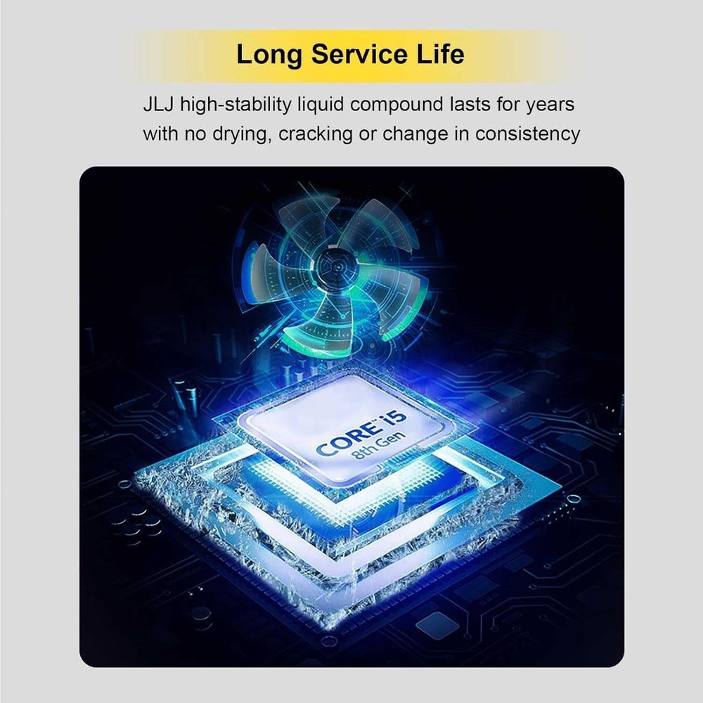 Durable 3g Thermal Paste with Tool Kit - Easy Application for Heatsinks & CPUs