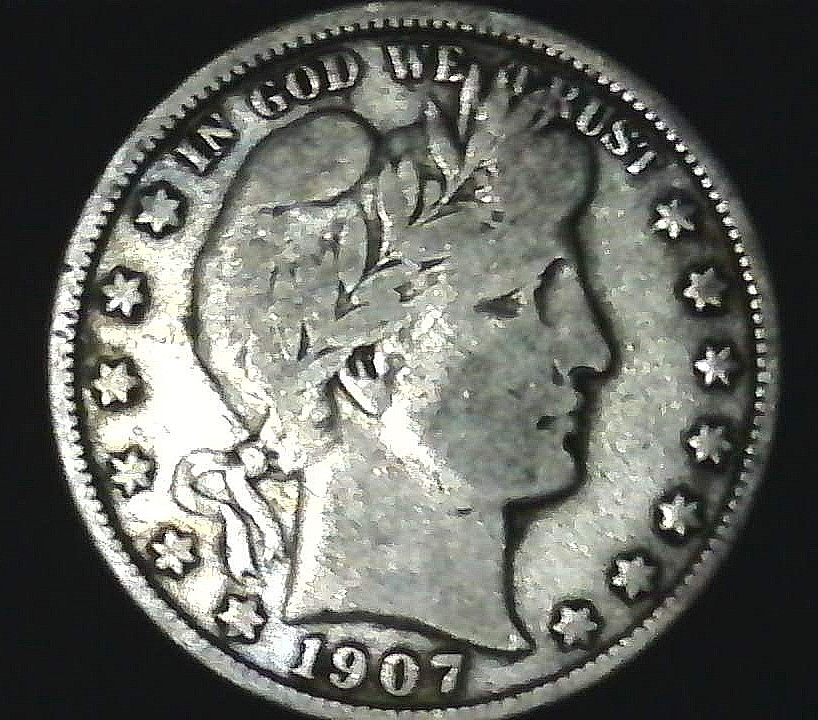 1907-P  Barber Half Dollar KEY DATE