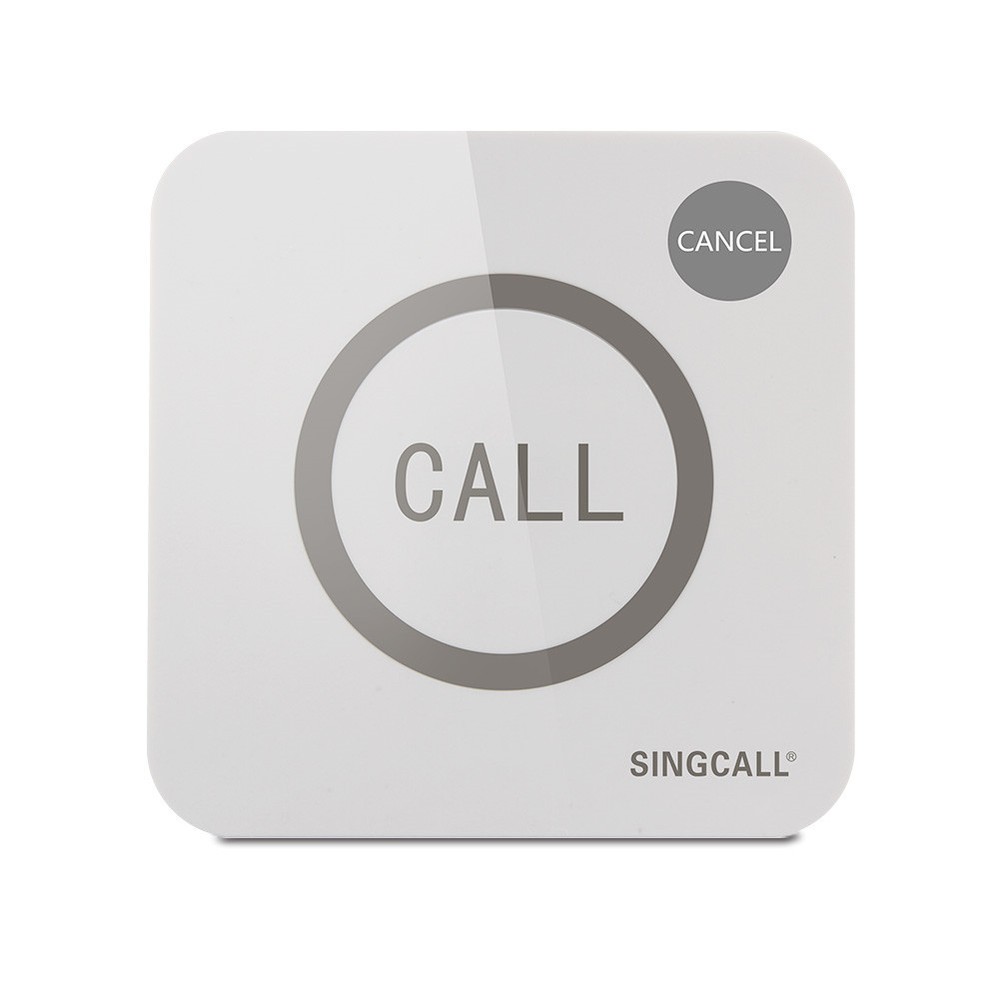 SINGCALL Wireless 2 Pcs Sound Strobe Flash Siren Security System with 4 Pagers