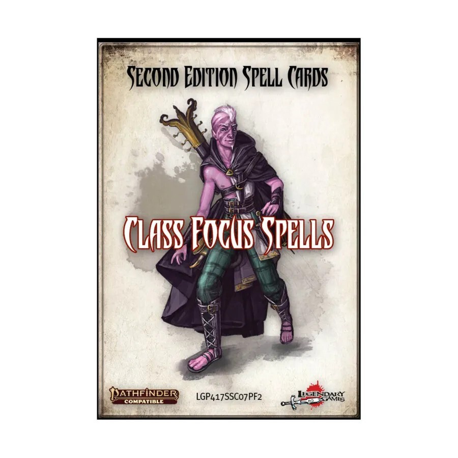Pathfinder RPG P2 Spell Cards: Class Focus Spells Second Edition - Six Classes