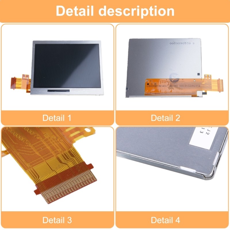 Digital Screen Game Console Bottom Lower IPS Screen Repair Parts