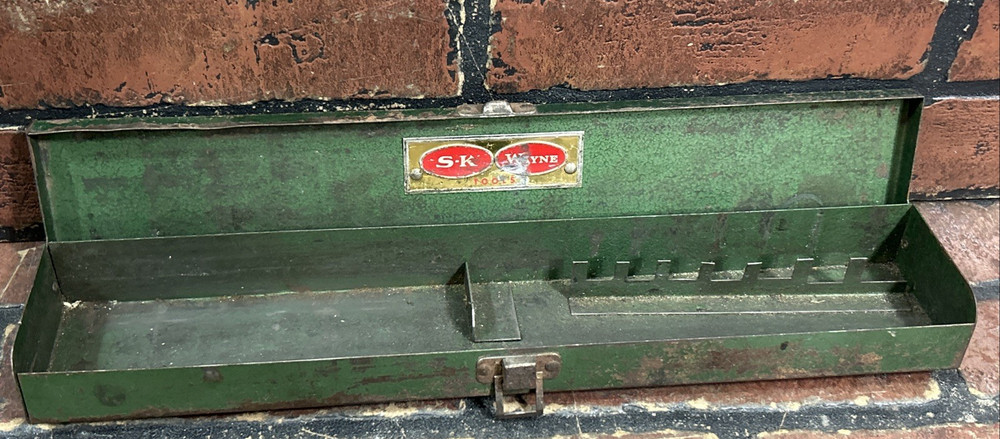 S-K Wayne toolbox socket holder box ( Metal Box Only ) Vintage