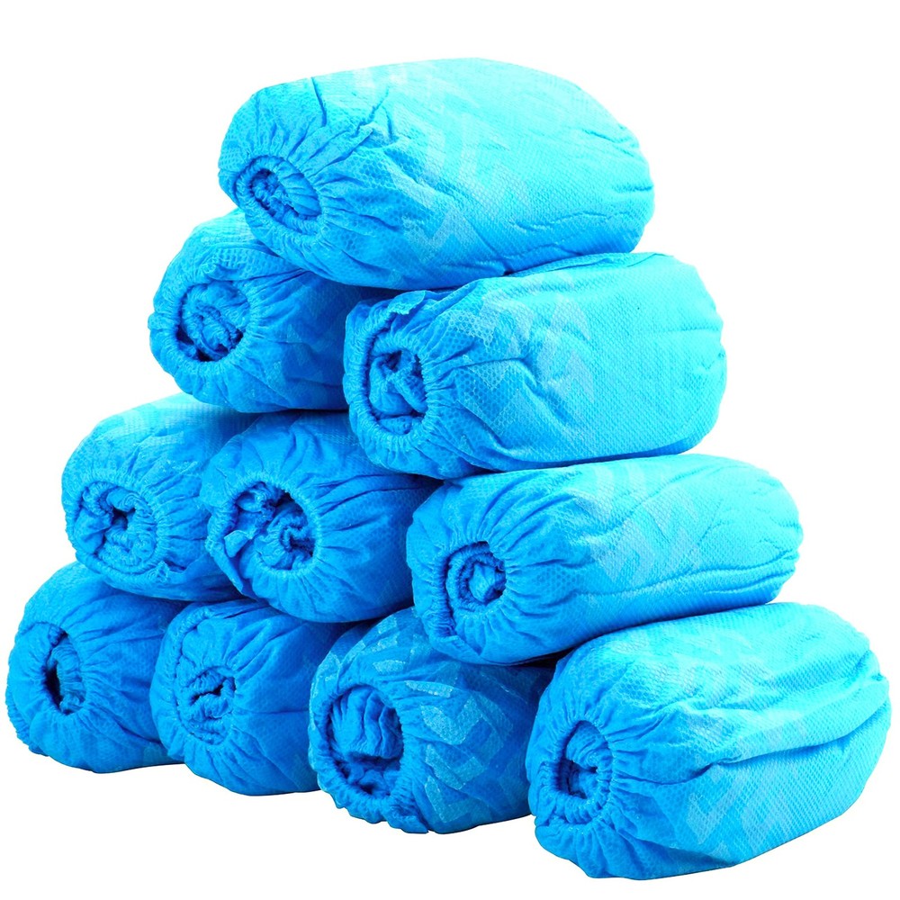 Disposable Shoe Covers, Slip-Resistant Booties, Heavy-Duty, Waterproof, Elast...