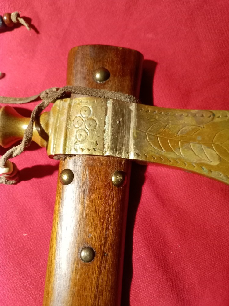 Brass Presentation Pipe Tomahawk