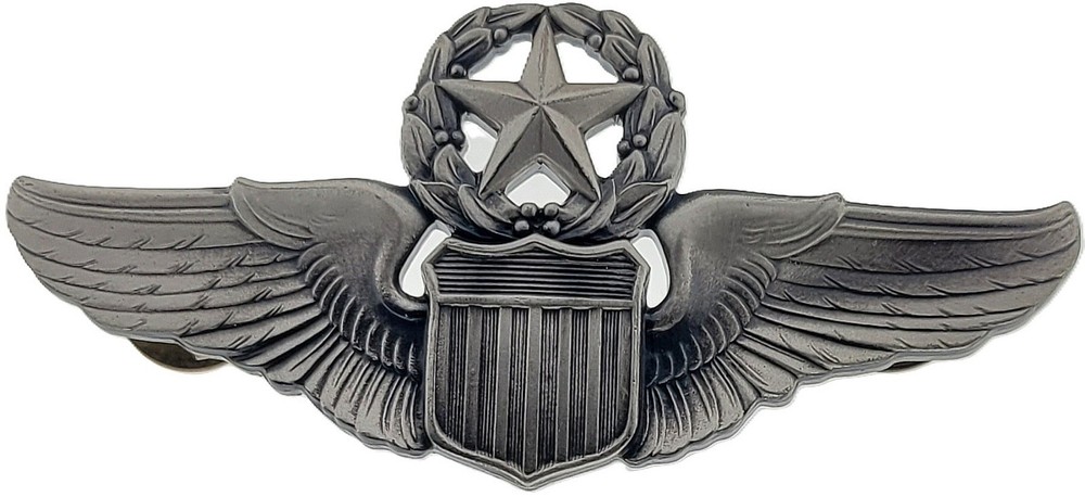 USAF MASTER COMMAND PILOT AVIATION WING BADGE INSIGNIA 3" REGULAR SIZE