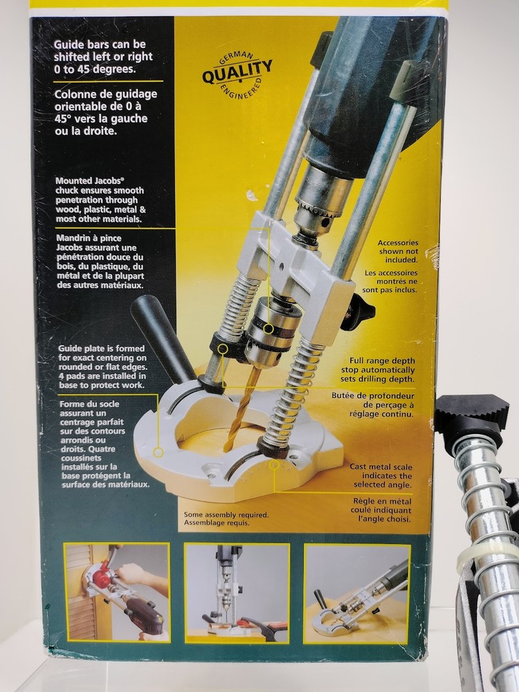 Wolfcraft 4525 Multi-Angled Drill Guide Up To 45 Degrees ~ New Open Box