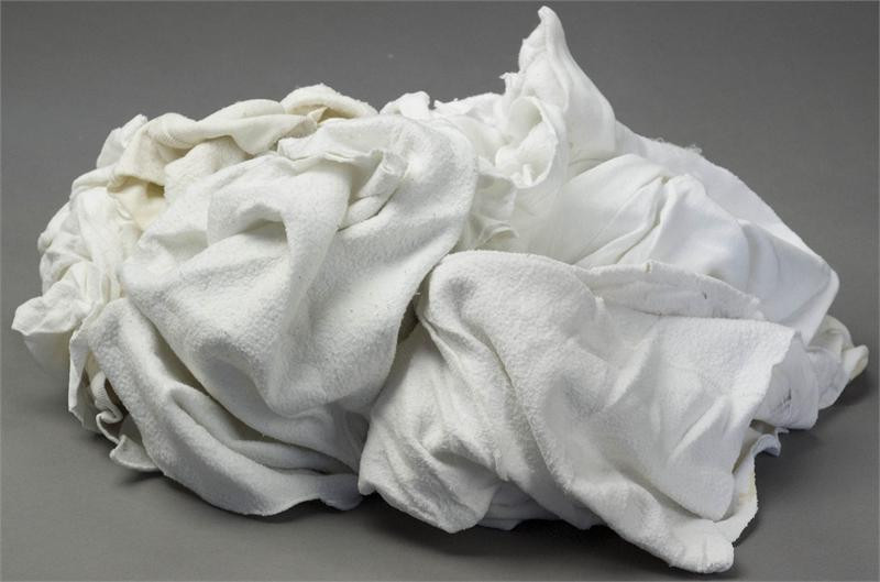 White Fleece Sweatshirt Rags 50LB Box