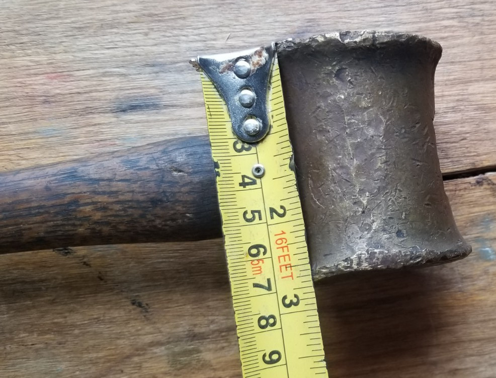 Antique Hammer with Brass Head