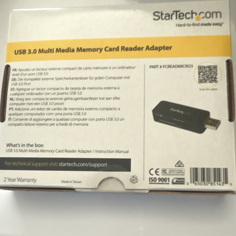 StarTech.com USB 3.0 Card Reader Adapter FCREADMICRO3 Multi Media