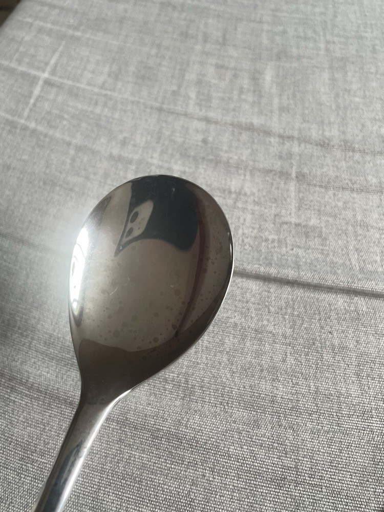 Italy Silver Plated Solid 9”Serving Set Salad Spoon and Fork Italian Vintage EUC