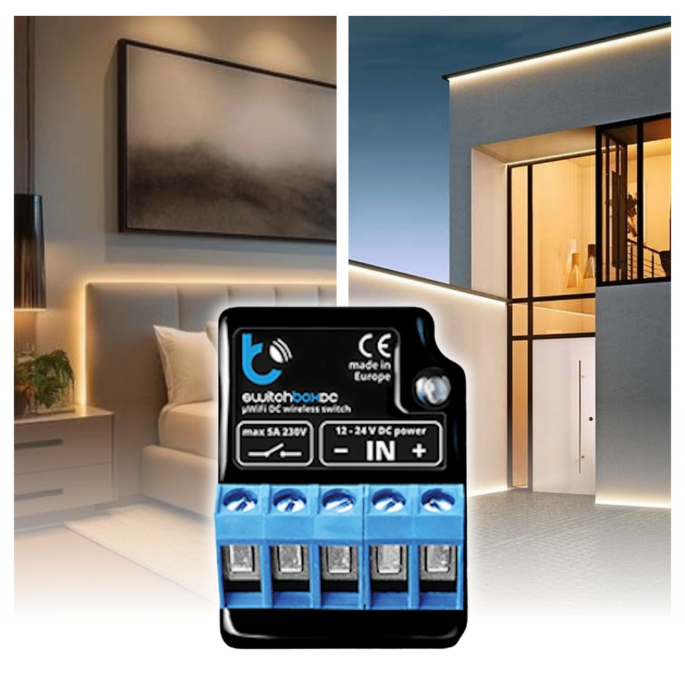 Wireless On/Off Power Switch Controller ~ switchBoxDC by Blebox
