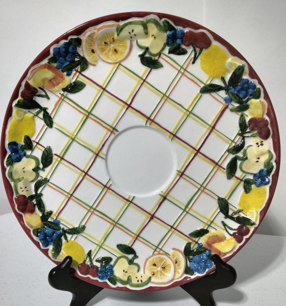 Lady Jayne Ltd Fruit Serving Platter Plate 2004 Ceramic 11in