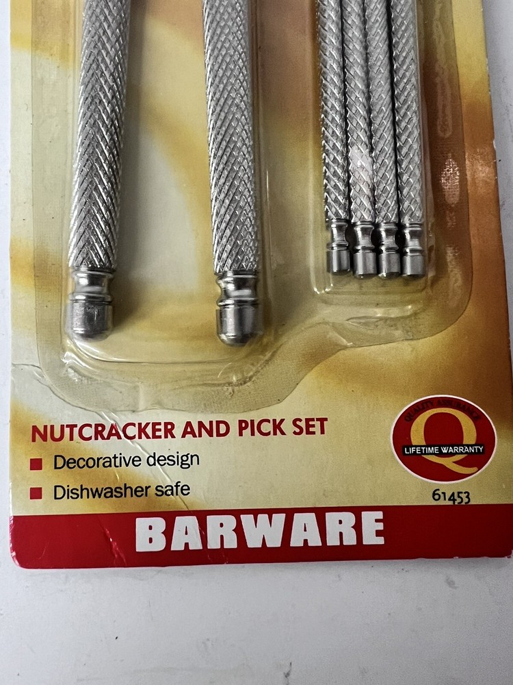 Sunbeam Nutcracker & Pick Set - Decorative Nut Cracker with 4 Picks - New!