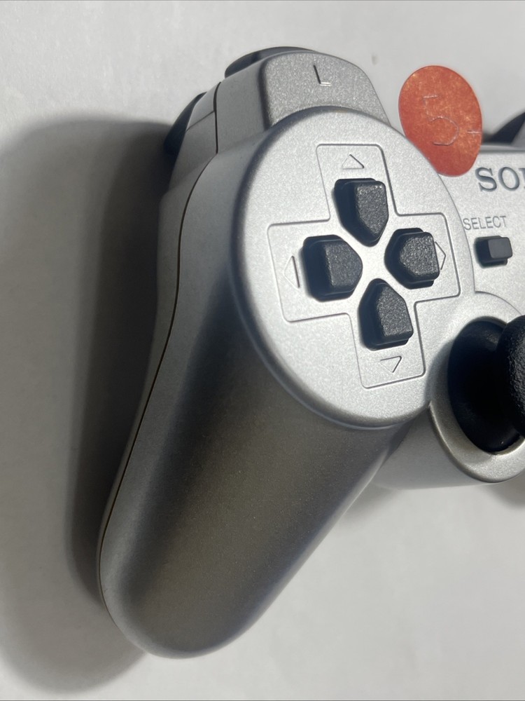 Sony PS3 DualShock 3 Controller Silver OEM - Tested - Cosmetic Wear