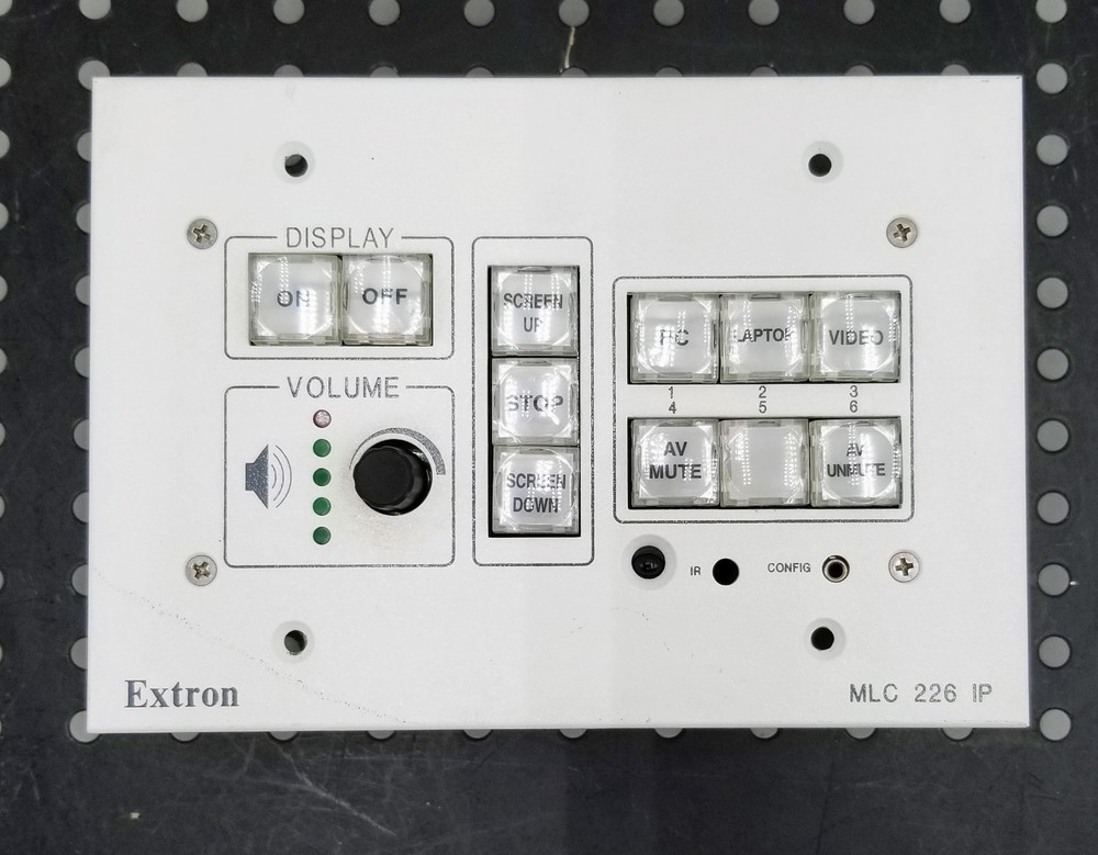Extron MLC 226 IP MediaLink Controller Enhanced Control Panel (White)