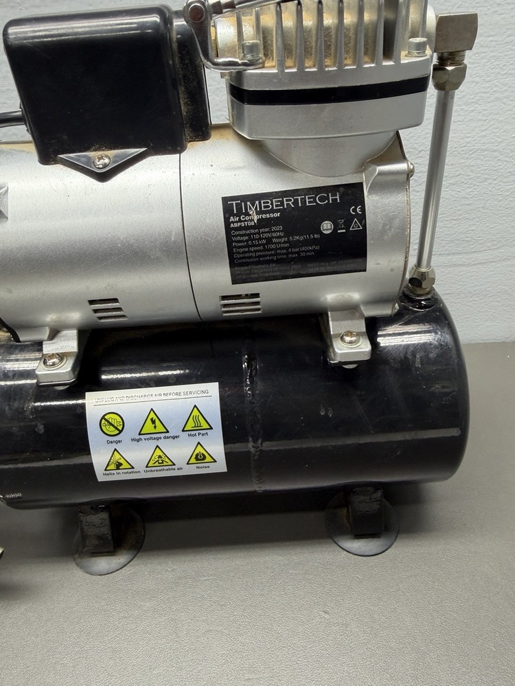 Airbrush Compressor, High-performance Single-Piston Oil-free Mini Compressor ...