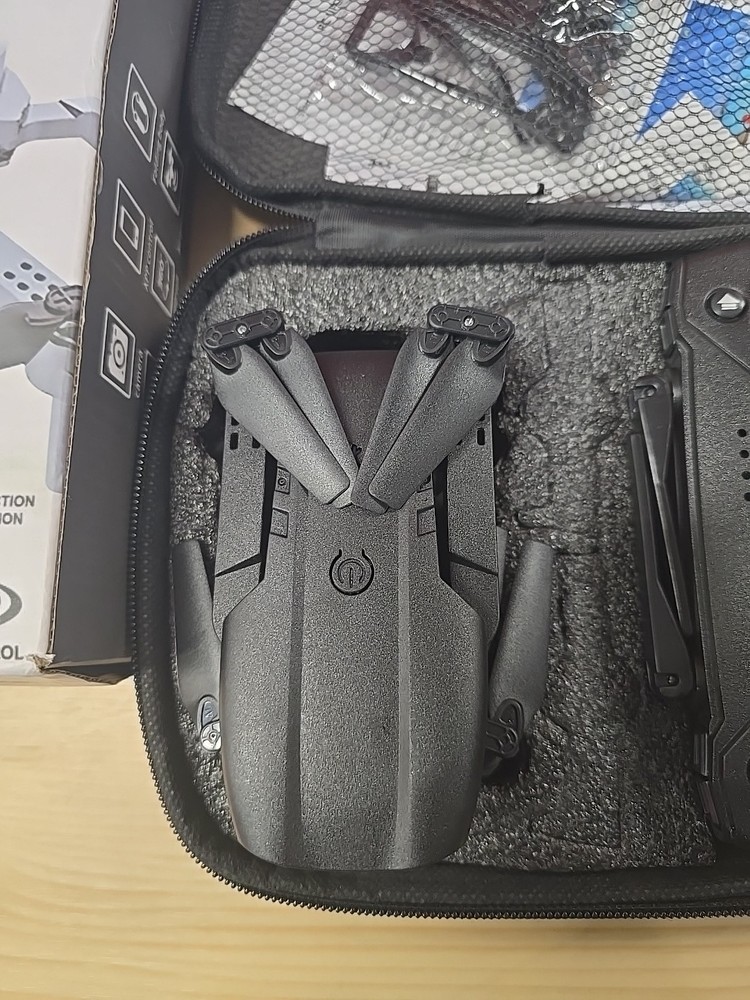 E99 Drone Pro 4K Single Camera with Case in Black