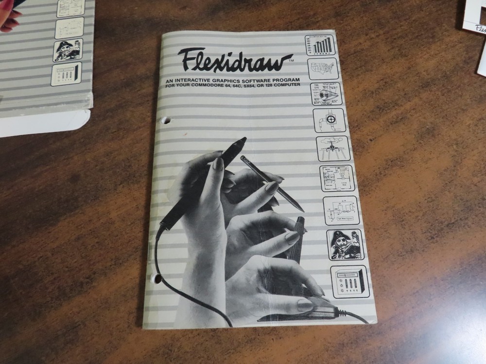 Flexidraw 5.5 Program Software Commodore 64 C-64 1987 Inkwell Systems