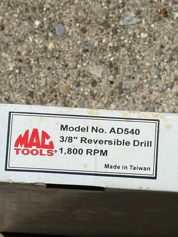 Mac Tools AD540 3/8" Reversible Air Drill