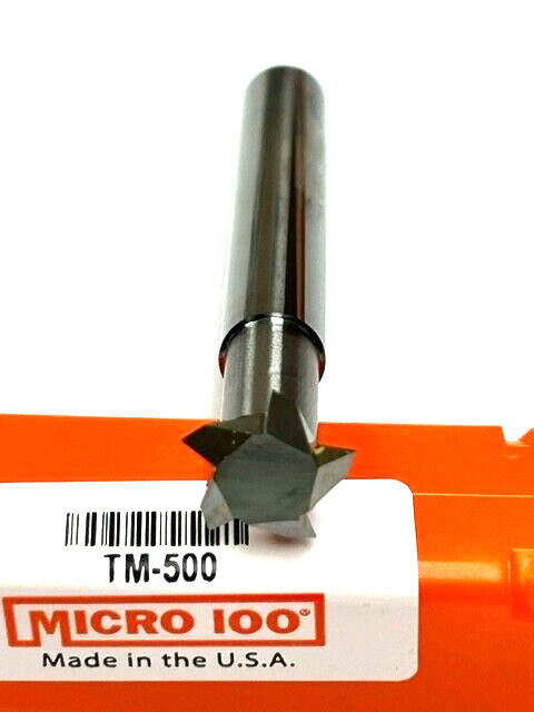 1/2" Dia. MICRO 100 TM-500 Thread Mill Multi Point Single Profile Solid Carbide