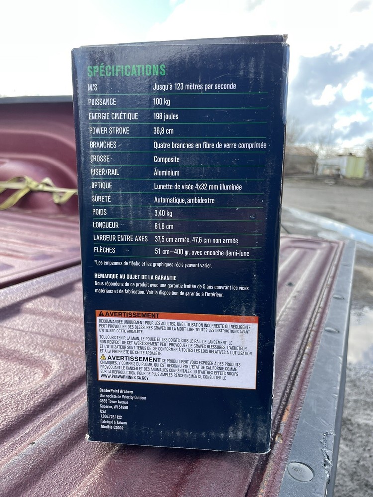 CenterPoint Tradition 405 Crossbow Package - Black