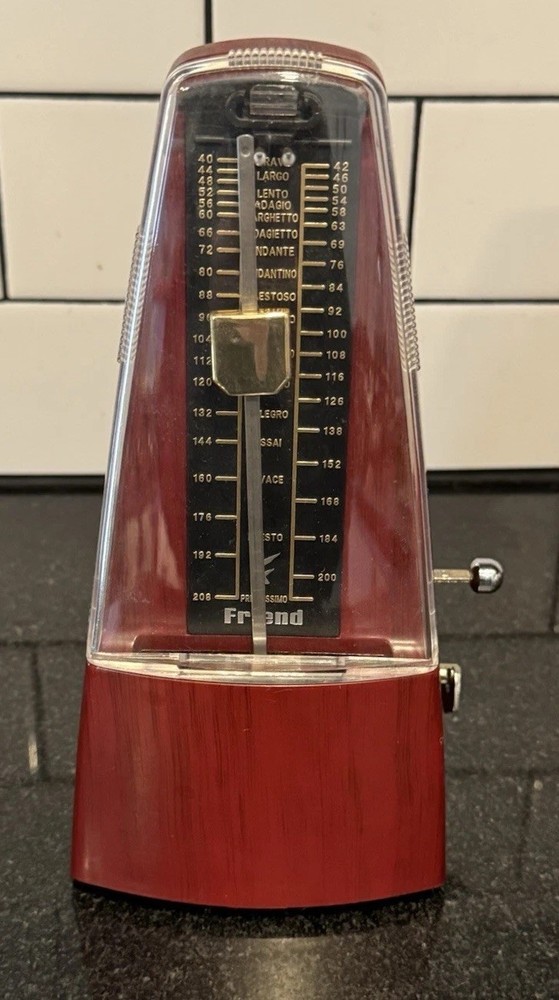 Friend Music Metronome Plastic Wind Up Works