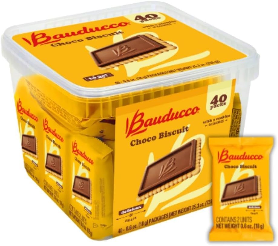 Bauducco Choco Biscuit Cookies – Crispy Chocolate-Covered Biscuits,