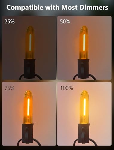 12 Pack T13 LED Multicolor Replacement Bulbs, E12 T13 Led Multicolor Bulb