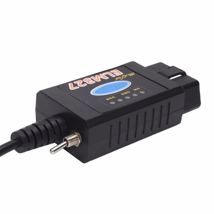 ELM327 Interface USB OBDII Auto Diagnostic Scanner Tool with Switch, Auto Diagn