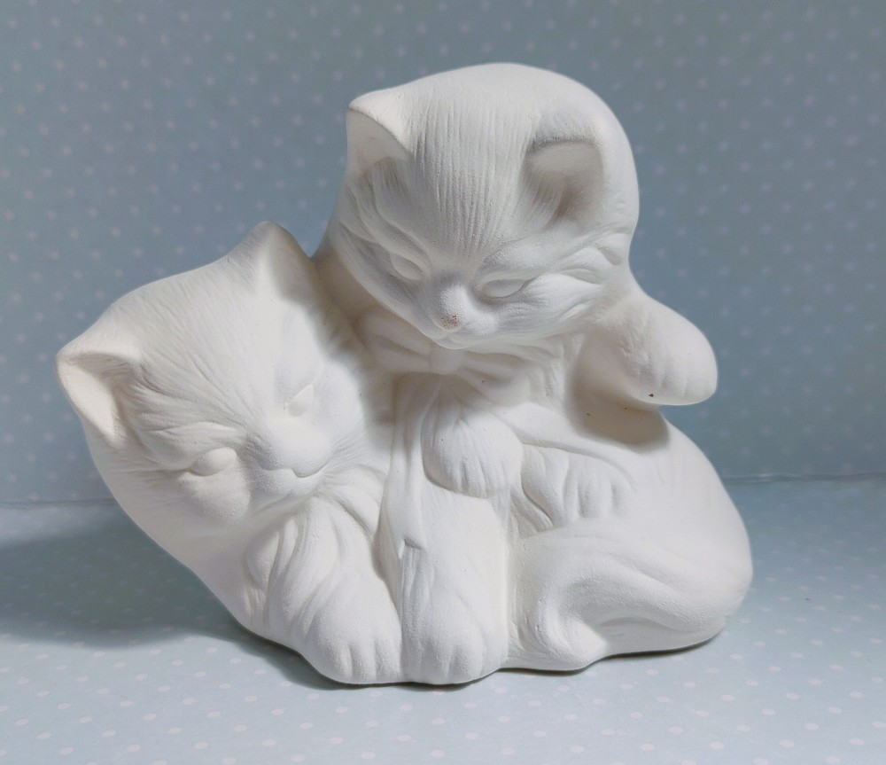 Cats ~ Ceramic Bisque Ready to Paint