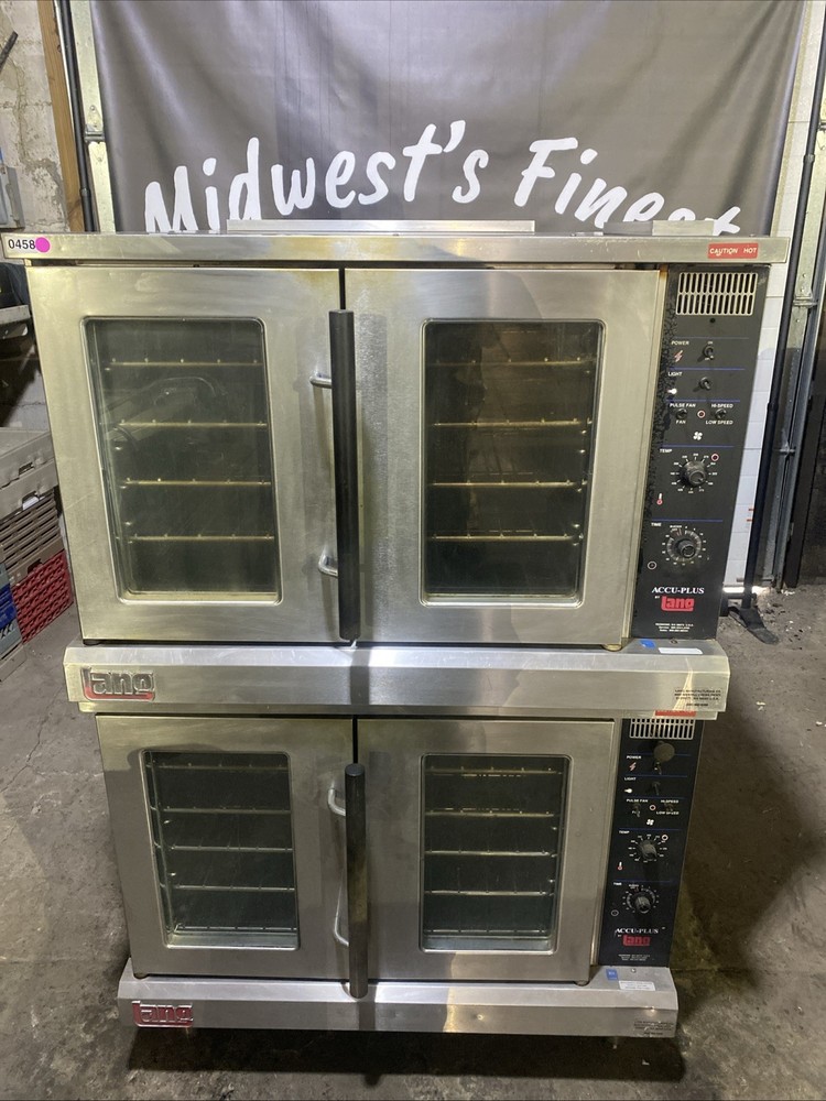 Pre-Owned Lang Double Stack Full Size Convection Oven Model ECCO-APXD TESTED