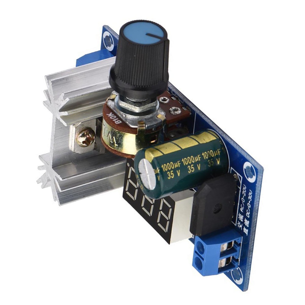 LM317 Adjustable Voltage Regulator Power Supply Board Digital Voltage Display