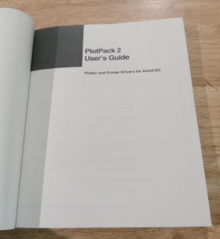 User's Guide for PlotPack 2 Plotter Drivers For AutoCAD (1996)