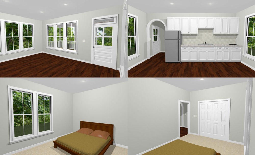 18x30 Tiny House -- 540 sq ft -- PDF Floor Plan - Model 5