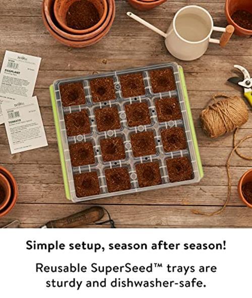 Burpee SuperSeed Seed Starting Tray | 36 Cell Assorted Sizes , Styles