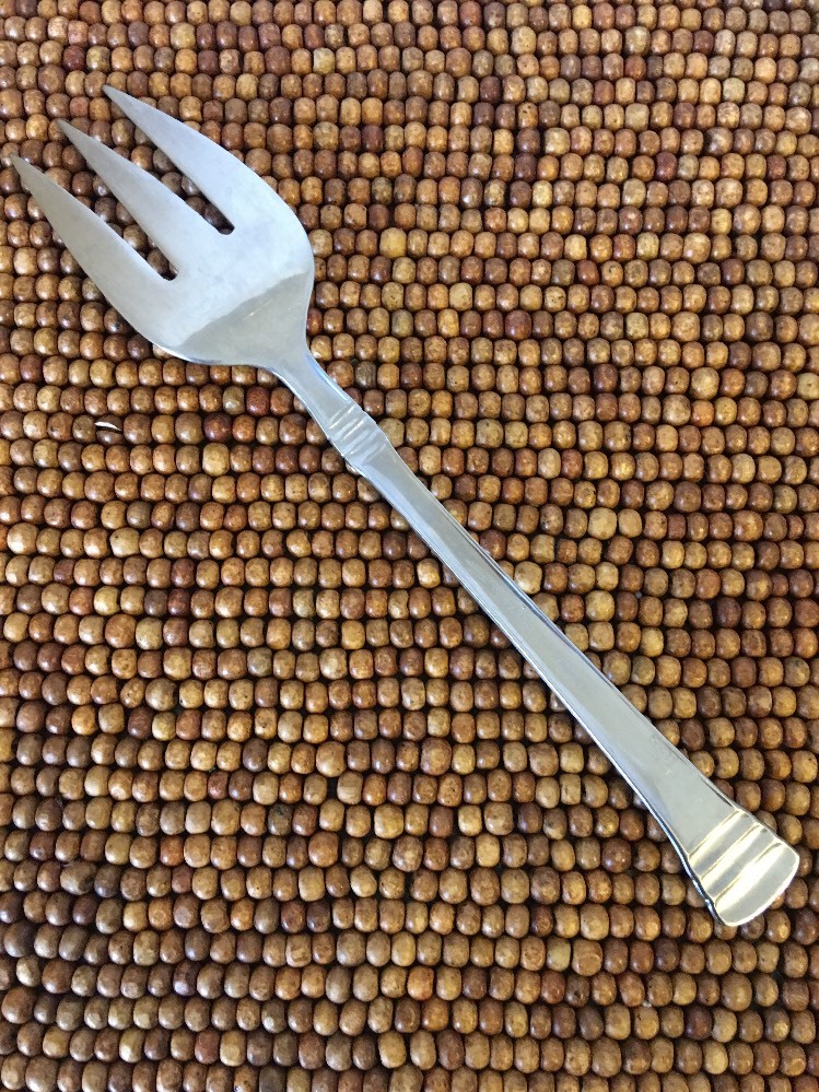 Cambridge Stainless Ridges Bands CODIE GLOSSY Cold Meat Serving Fork 8 5/8"