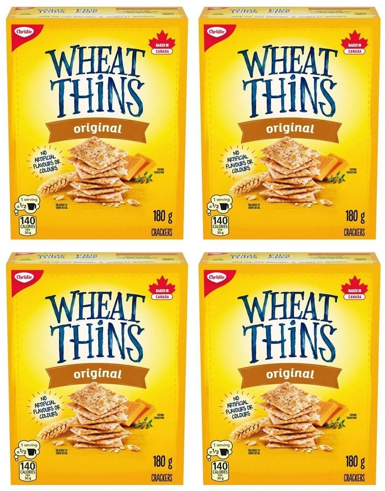 Wheat Thins Original Crackers, 180g (4 Pack)