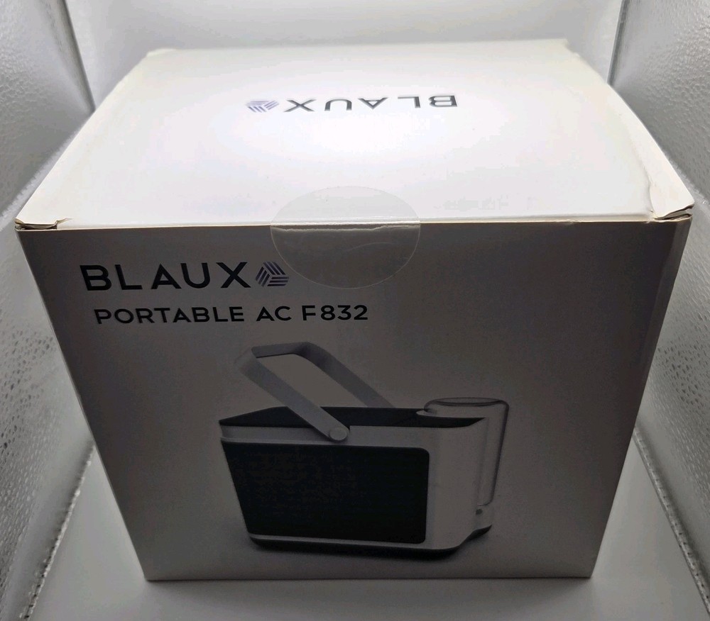 NIB BLAUX Portable AC F832 W/NIB Water Curtain Replacement 3 Speed Fan Sealed