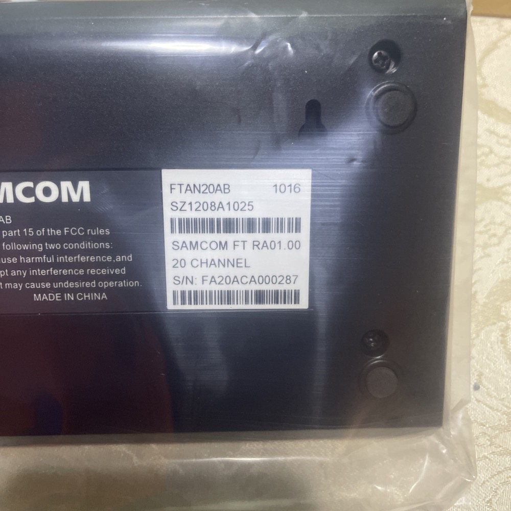 Samcom FTAN20AB Gold 20 channel Digital Wireless Intercom New Open Box
