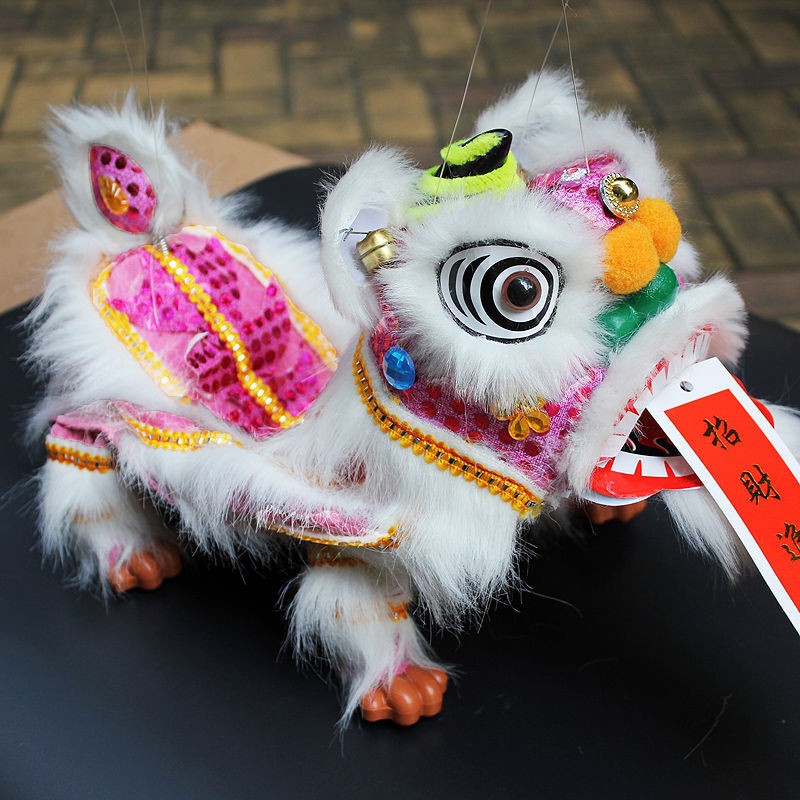 Chinese New Year Congratulation Pull Line Lion Puppet Lion Dance On String Gift