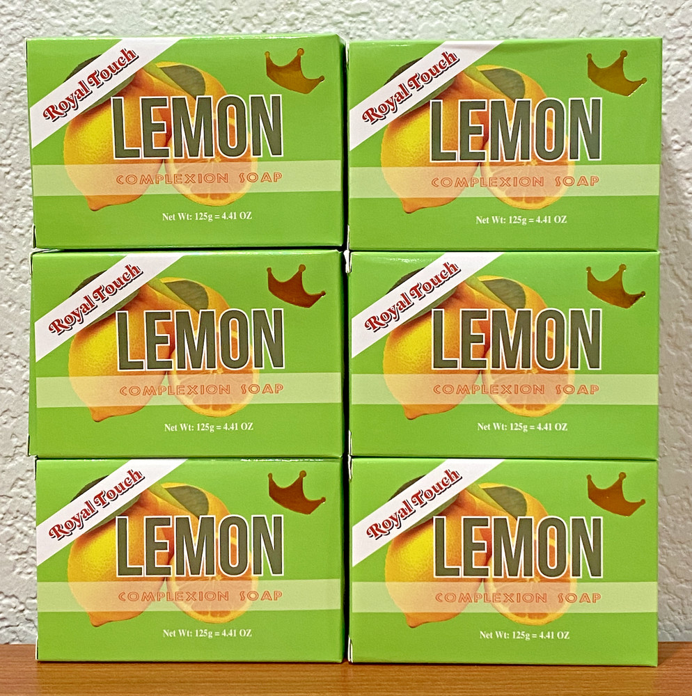 6-Pack ROYAL TOUCH LEMON COMPLEXION SOAP 4.41oz (125g) each