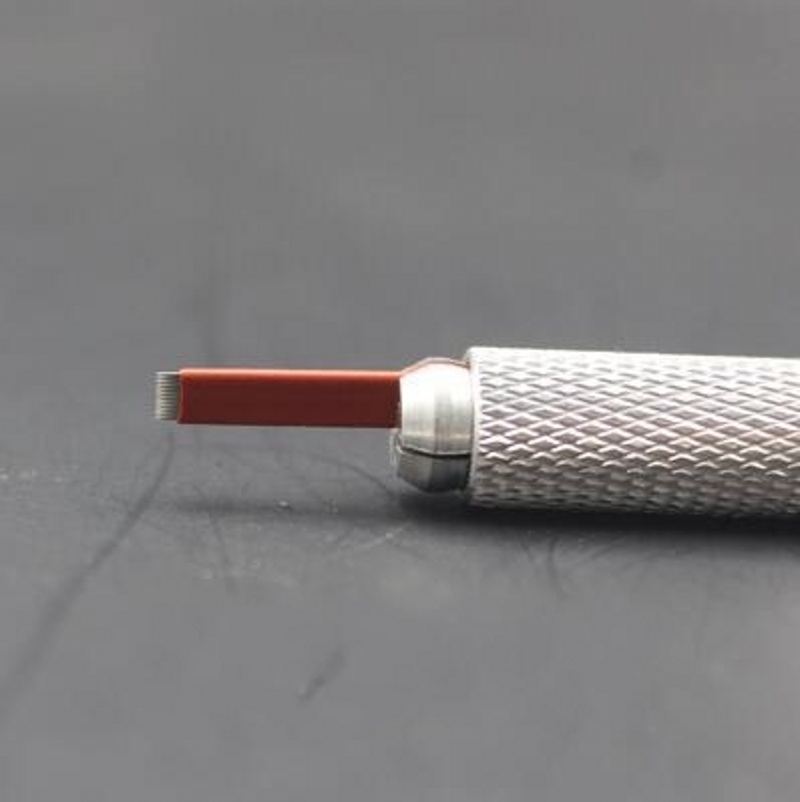 Semi Permanent Makeup Ink Microblading Needle Fog 17 Double Row 12 Thin Flat Set