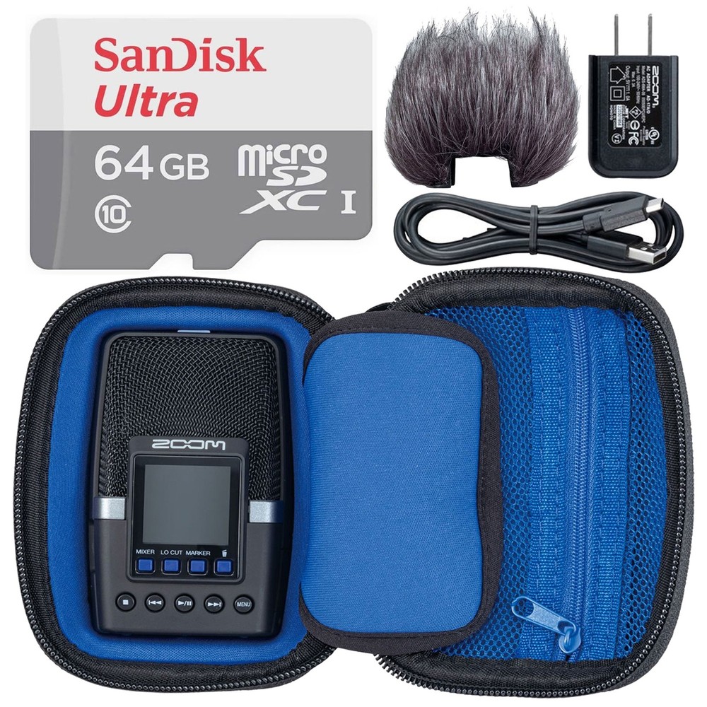 Zoom APH-2e Accessory Pack for H2essential Portable Recorder with 64GB microSDXC