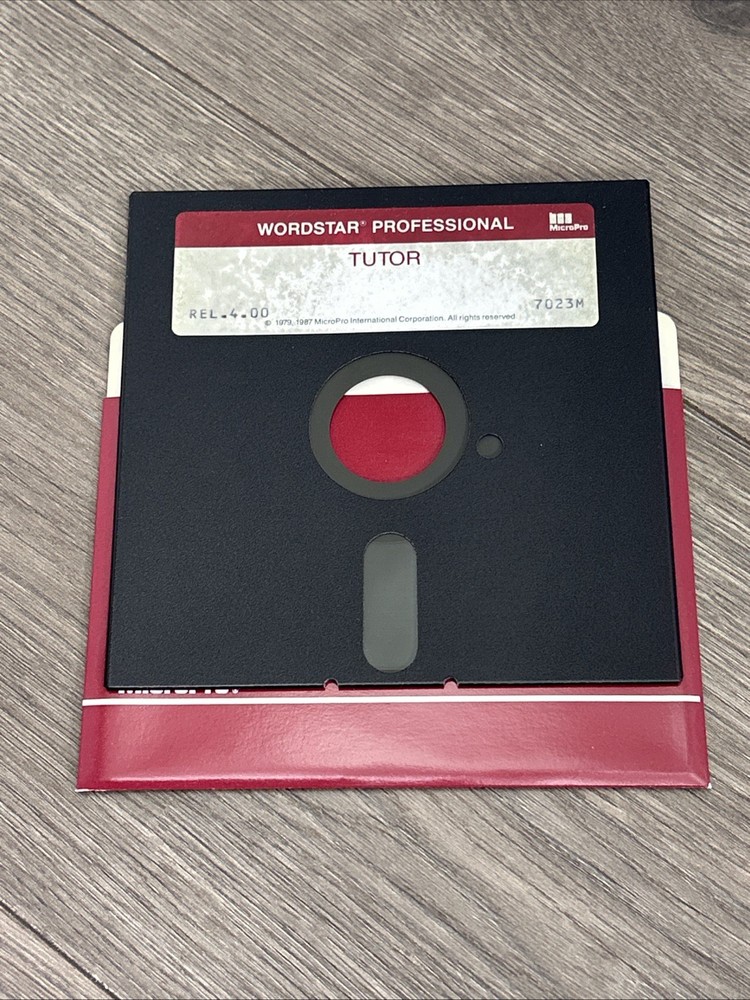 Wordstar Professional Release Complete 4 Disk Set DOS Software Vintage Floppy